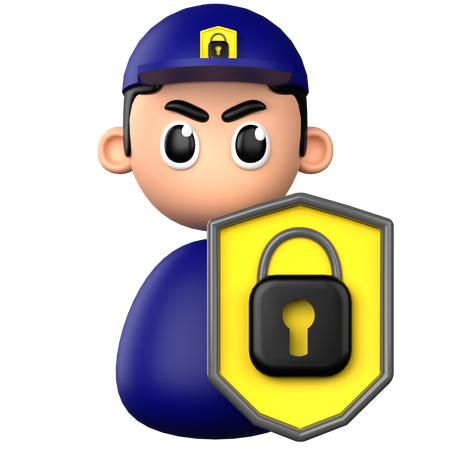 Cíber segurança  3D Icon