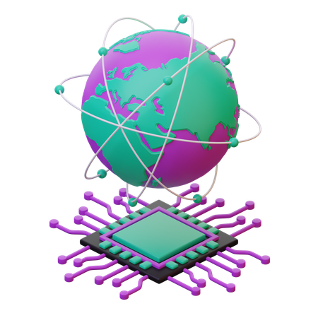 Ciberespacio  3D Icon