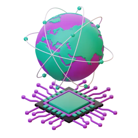 Ciberespacio  3D Icon