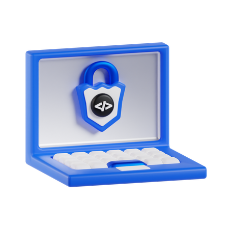 La seguridad cibernética  3D Icon