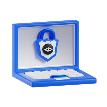 La seguridad cibernética  3D Icon