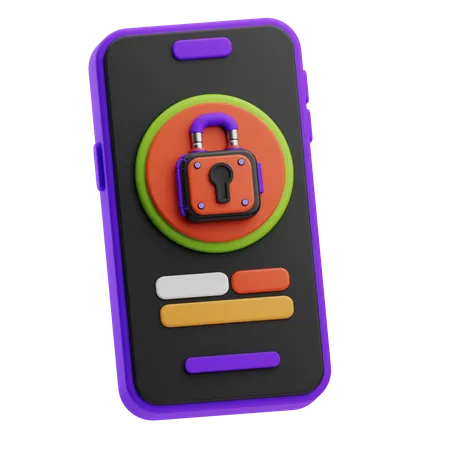 La seguridad cibernética  3D Icon