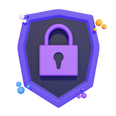 La seguridad cibernética  3D Icon