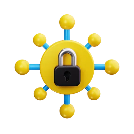 La seguridad cibernética  3D Icon