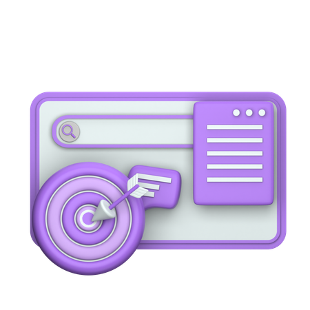 Ciblage SEO  3D Icon