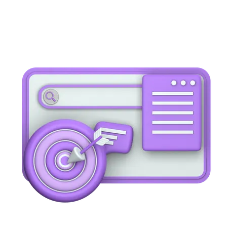 Ciblage SEO  3D Icon