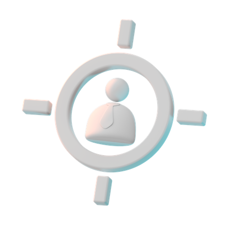 Client cible  3D Icon