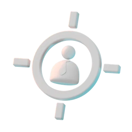 Client cible  3D Icon