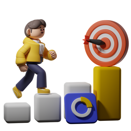 Cible commerciale  3D Icon