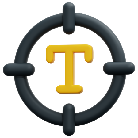 Cible de mise au point  3D Icon