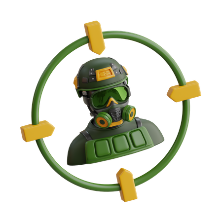 Cible de paintball  3D Icon