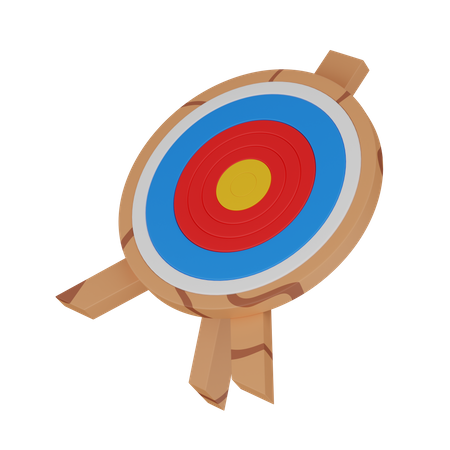 Cible de tir à l'arc  3D Icon