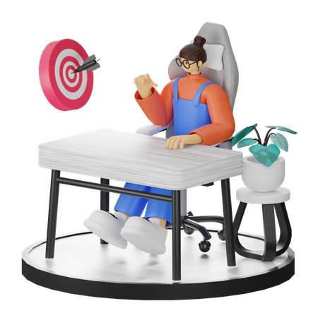 Cible commerciale  3D Illustration