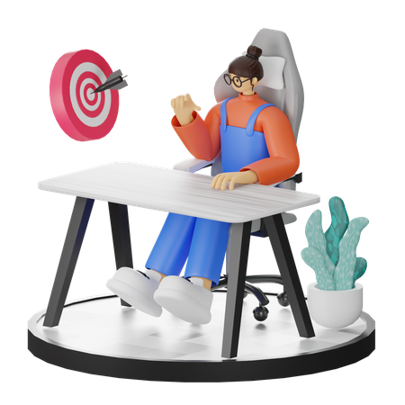 Cible commerciale  3D Illustration