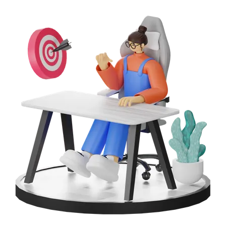 Cible commerciale  3D Illustration