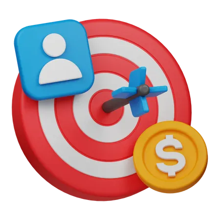 Cible marketing  3D Icon