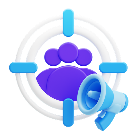 Cible marketing  3D Icon