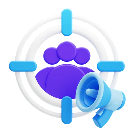 Cible marketing  3D Icon