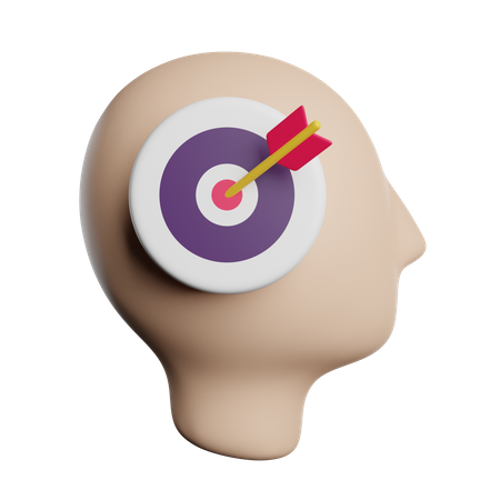Cible mentale  3D Icon
