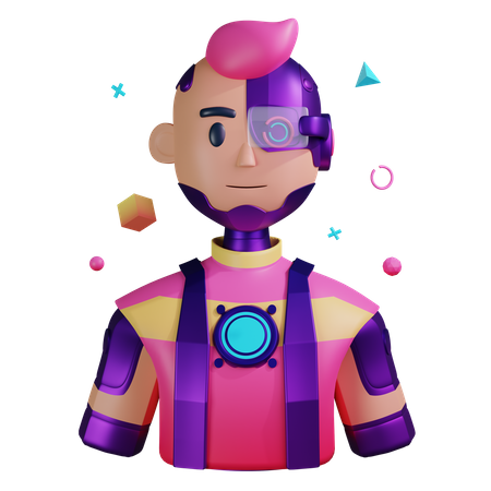 Ciborgue  3D Icon