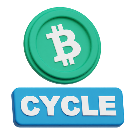 Ciclo do bitcoin  3D Icon