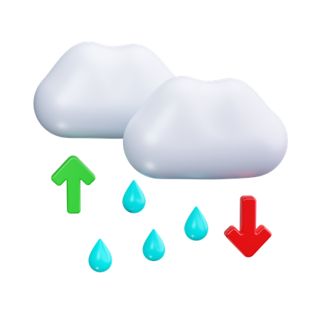 Ciclo da água  3D Icon