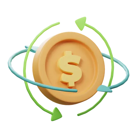 Ciclo de investimento  3D Icon