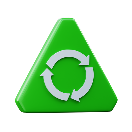 Ciclo de reciclagem  3D Icon