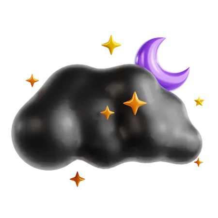 Cielo nocturno  3D Icon