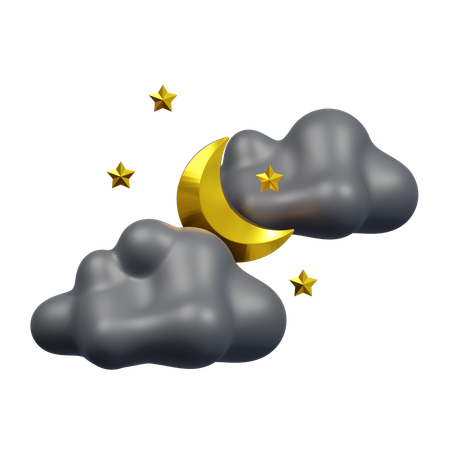 Cielo nocturno  3D Icon