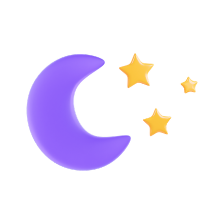 Cielo nocturno  3D Icon