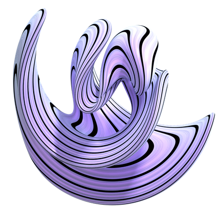Formas abstractas de ciencia ficción  3D Icon