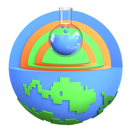 Ciencia de la Tierra  3D Icon