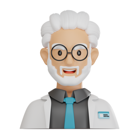 Cientista  3D Icon