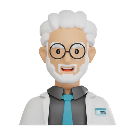 Cientista  3D Icon