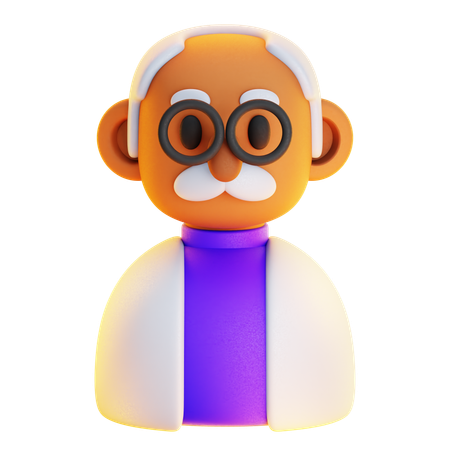 Cientista  3D Icon