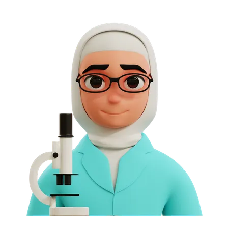 Cientista Feminina  3D Icon