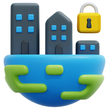 Cierre global  3D Icon
