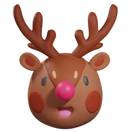 Ciervo de navidad  3D Icon