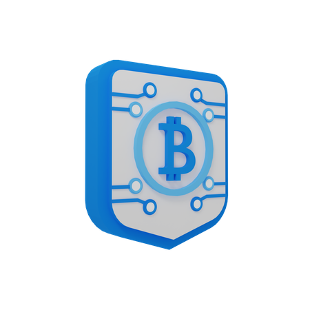 Cifrado de bitcoins  3D Illustration