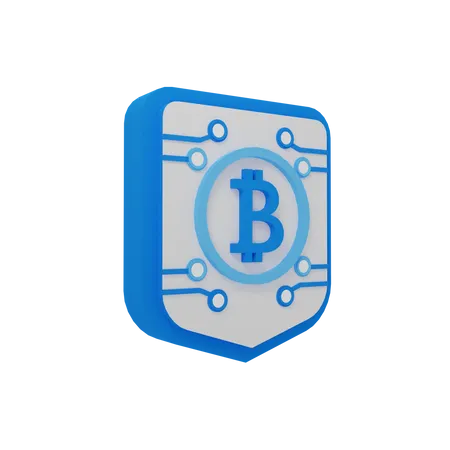 Cifrado de bitcoins  3D Illustration