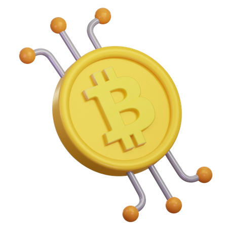 Cifrado de bitcoins  3D Icon