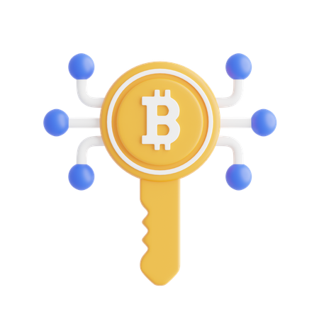 Cifrado de bitcoins  3D Icon
