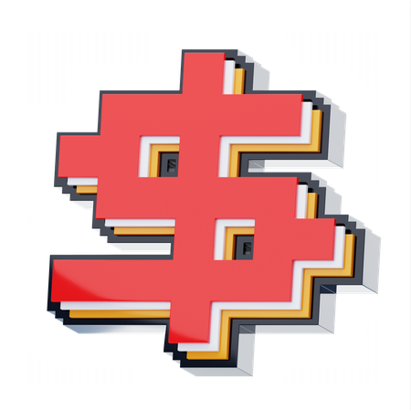 Cifrão  3D Icon