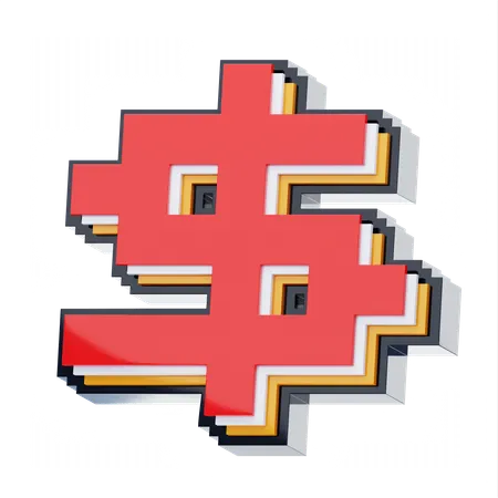 Cifrão  3D Icon
