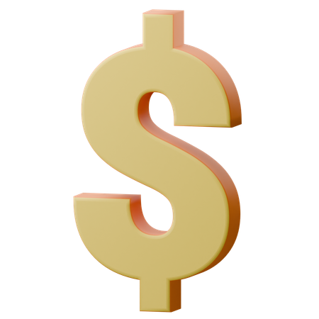 Cifrão  3D Icon