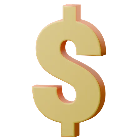 Cifrão  3D Icon
