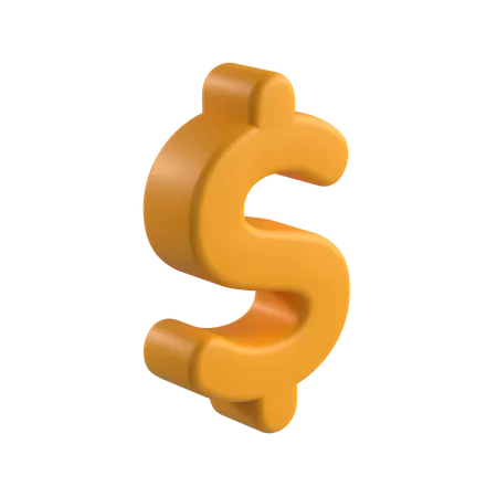 Cifrão  3D Icon