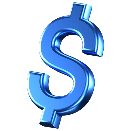 Cifrão  3D Icon