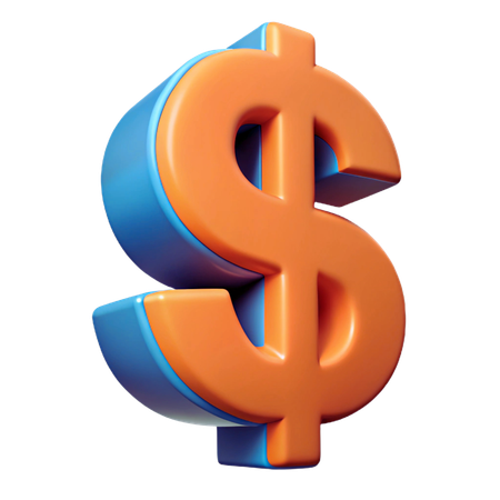 Cifrão  3D Icon
